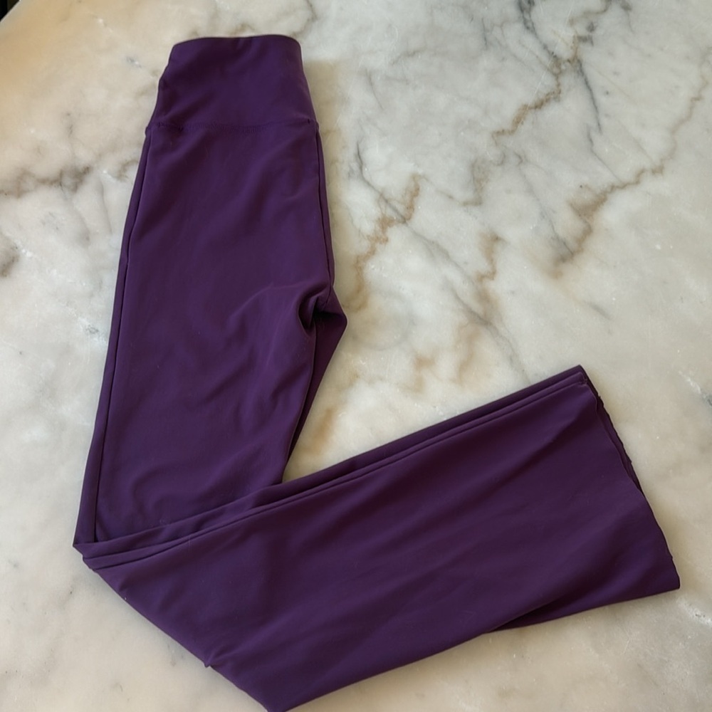 X by Gottex Deep Purple Wide Leg Leggings XS